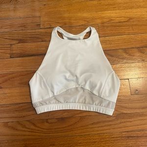 White forever 21 high neck sports bra